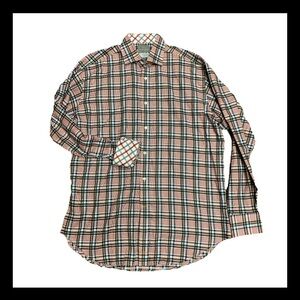 Thomas Dean Men's Plaid Button-Down Shirt